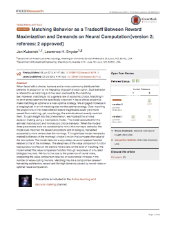 Matching Behavior as a Tradeoff Between Reward Maximization and Demands on Neural Computation.